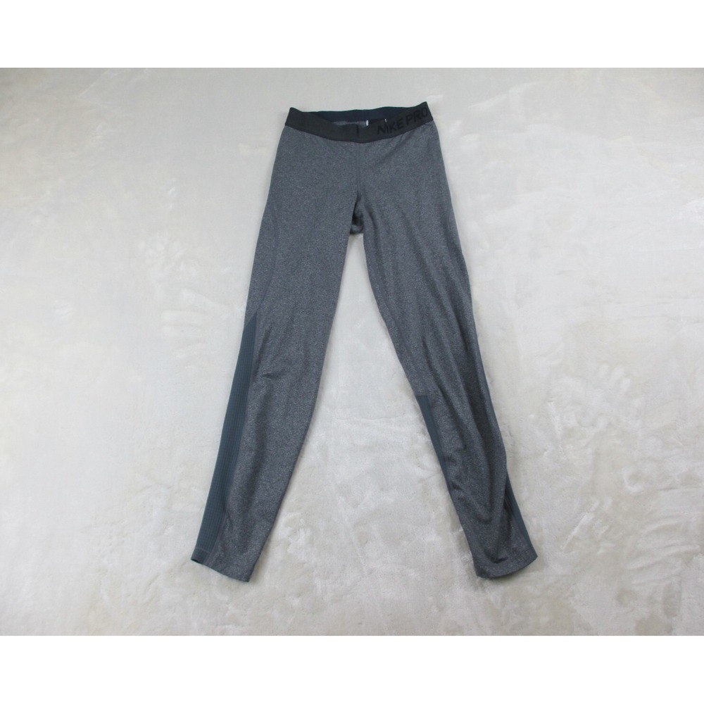 Nike Pants Womens Small Gray Workout Dri Fit Leggings Nike Pro Yoga Gym Ladies*
